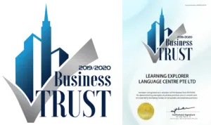 Business Trust Award certificate