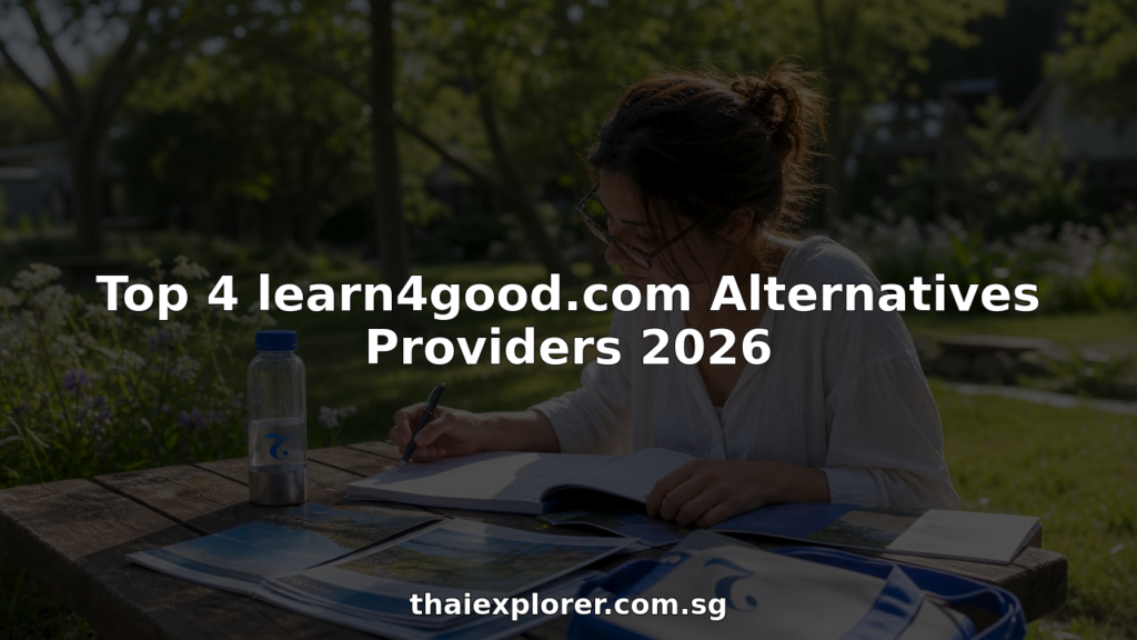 Professional reviewing Thai language course brochures